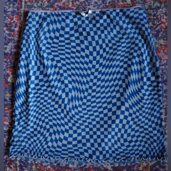 Wild fable checkered wavy skirt - Picture 1 of 2
